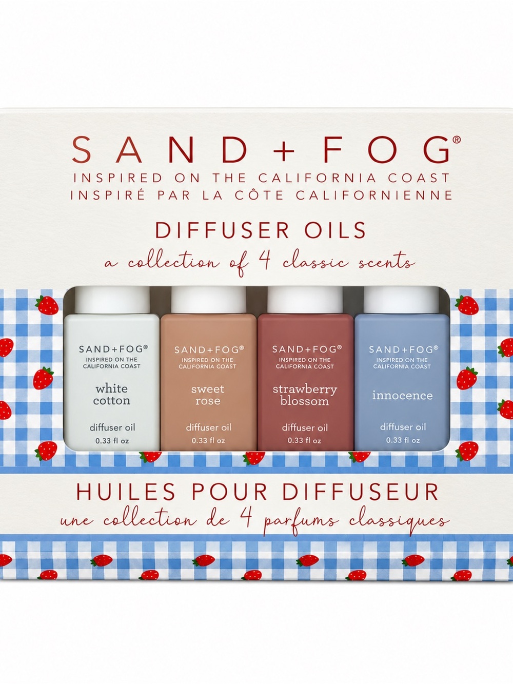 Sand + Fog Women's Diffuser Oil Collection — Blue, White, Pink, Red